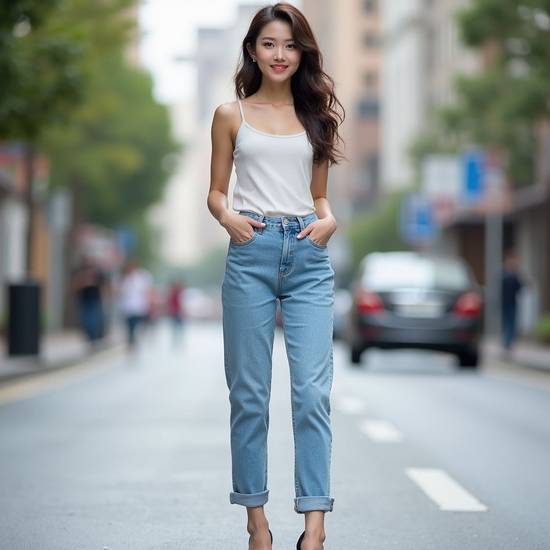 牛仔褲配什么上衣好看,牛仔褲上衣搭配好看實用指南