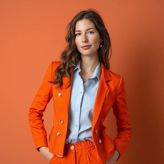 橘色和什么顏色搭配好看,橘色時尚配色指南:藍(lán)白灰棕搭配最出彩