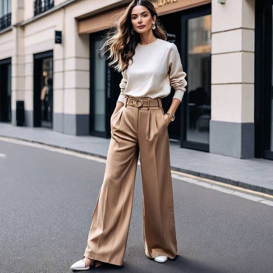闊腿褲長度到哪里好看,闊腿褲完美長度指南:顯高顯瘦關鍵點位