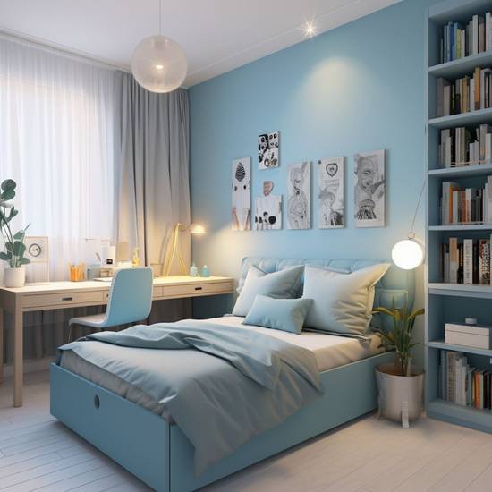 淡藍色配什么顏色好看，藍色和綠色都很好，但我個人更喜歡藍色，因為它給人以寧靜、沉穩的感覺