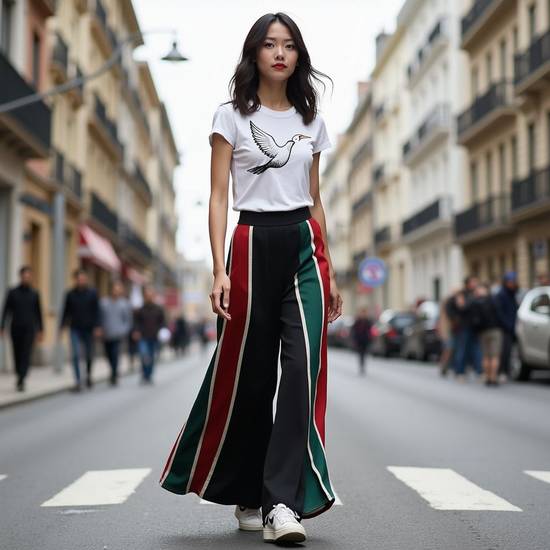 闊腿褲配什么鞋子好看,闊腿褲鞋履搭配美觀指南