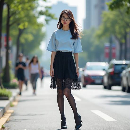 藏藍色裙子配什么顏色襪子，藏藍裙子襪子顏色搭配指南