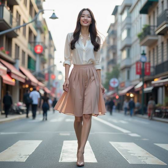 卡其色的裙子配什么顏色的上衣,卡其色裙子最佳上衣配色指南