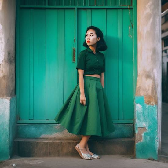 綠色襯衣搭配什么裙子,綠色襯衣裙子搭配精選指南