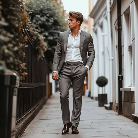 深灰色褲子配什么顏色上衣,深灰色褲子上衣最佳配色方案