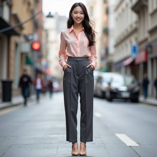 灰色褲子配什么上衣,灰色褲子配這些上衣,時(shí)髦感萬能搭配公式