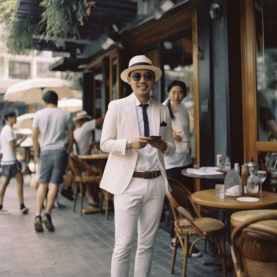 男士白色褲子配什么顏色上衣好看,男士白褲上衣配色最佳方案