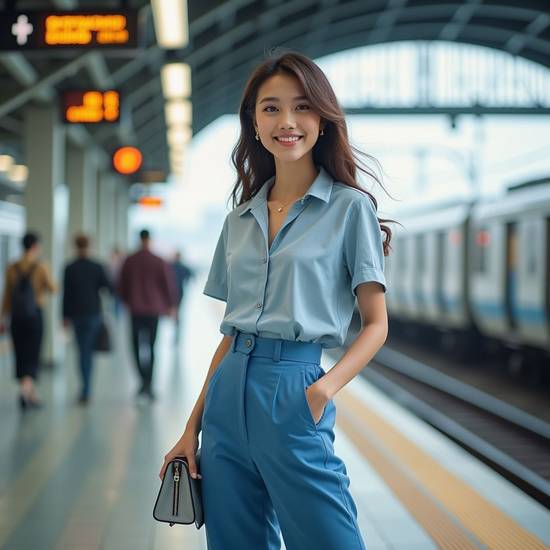 淺藍色上衣配什么顏色褲子好看,淺藍色上衣褲子最佳配色指南