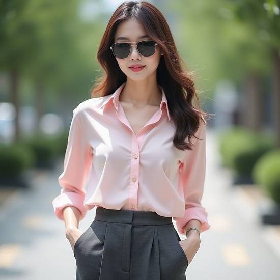 襯衣搭配什么褲子好看,襯衣搭配褲子技巧,時尚好看穿搭方案