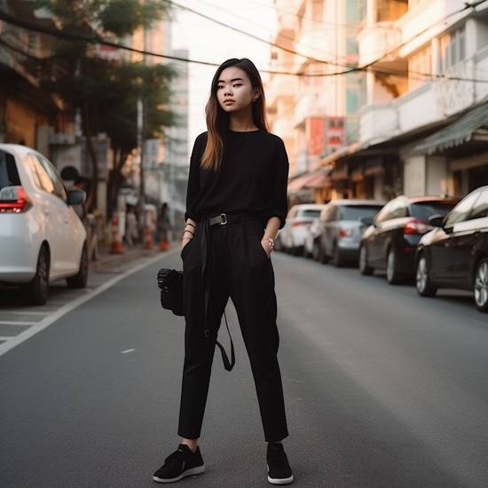黑褲子配什么上衣好看,黑褲子上衣搭配好看秘訣