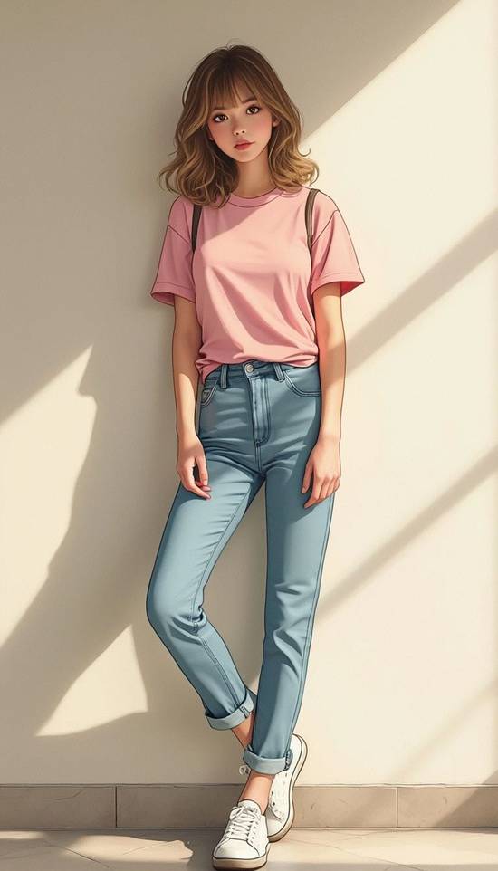 藍色褲子配什么顏色衣服,藍色褲子搭配衣服顏色推薦